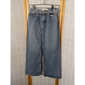 Y2k Gap 100% cotton Jean front slit skirt size 4